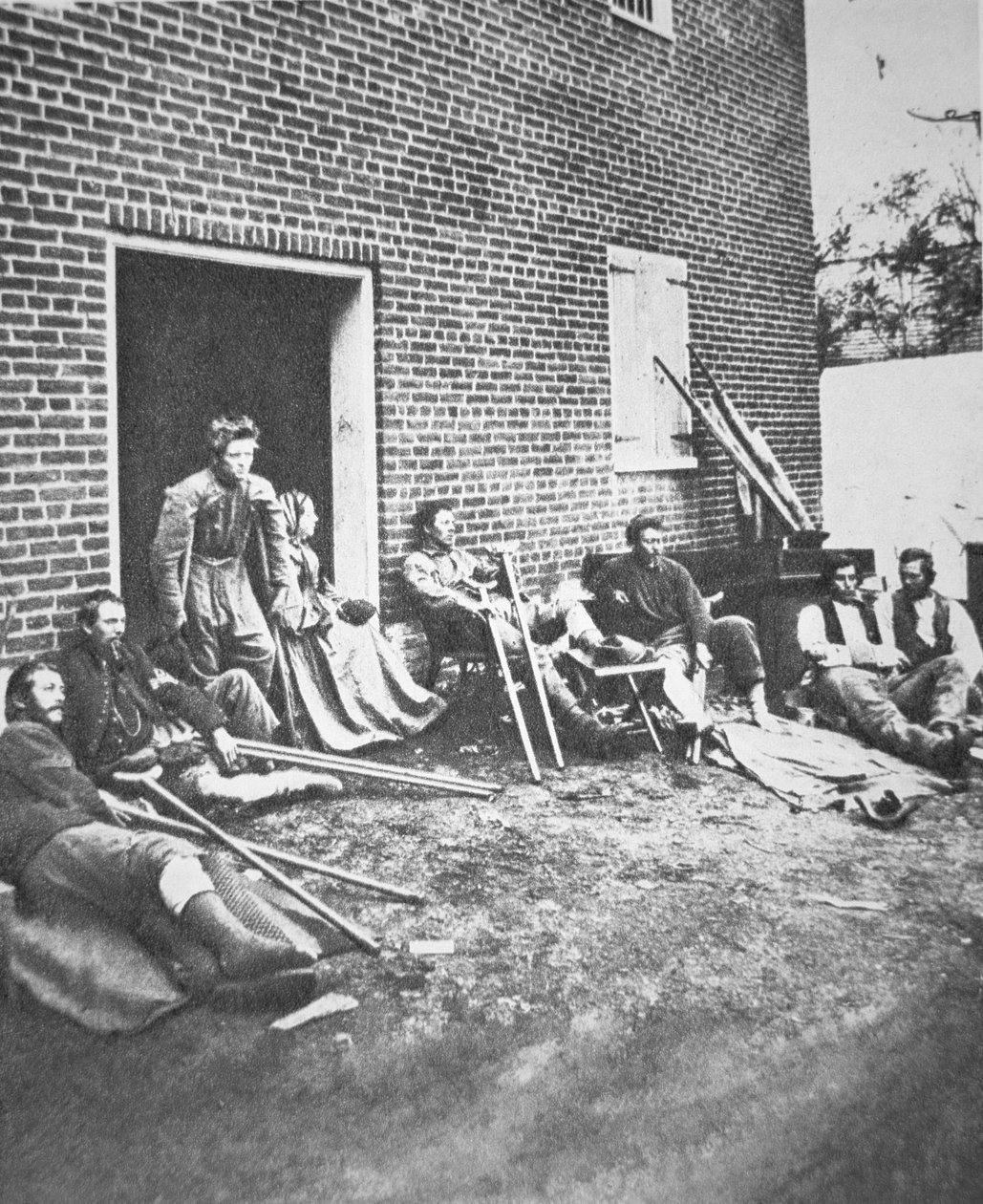 Sebesült katonák a Chancellorsville-i csata után, 1863. május (f/w fotó) alkotó: American Photographer