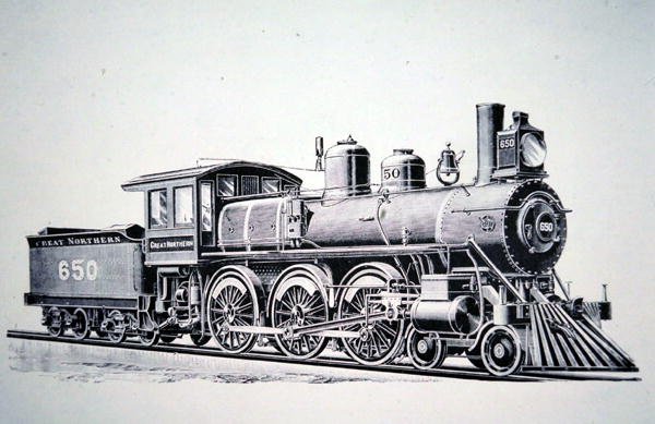 4-6-0 Standard tízkerekű vonat (metszet) alkotó: American School