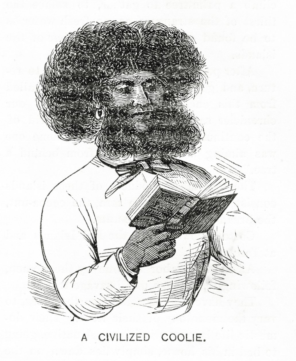 Civilized Coolie, illusztráció az Appletons Journalból, 1872. május 4 alkotó: American School
