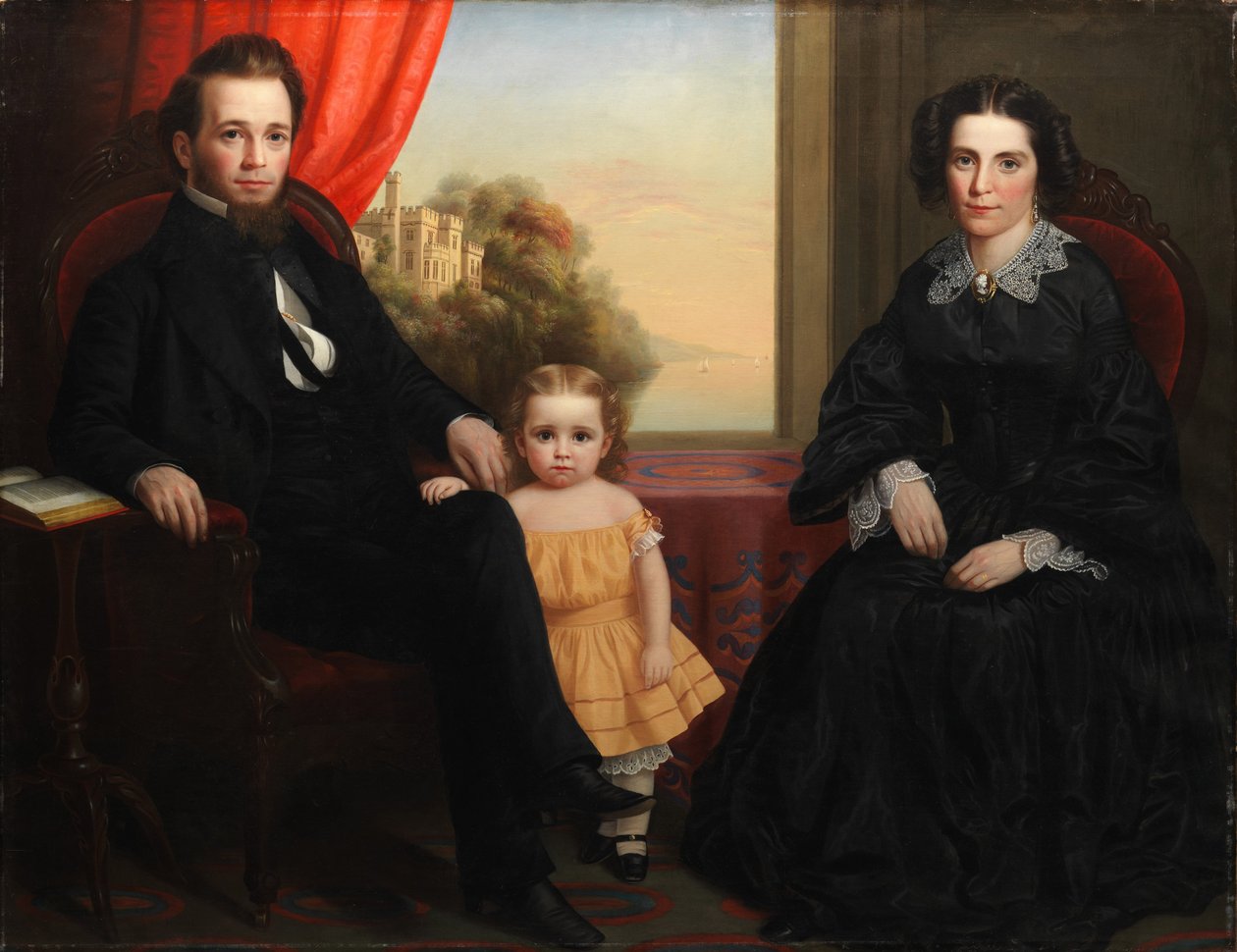 Családi csoportportré, 1850 körül alkotó: American School