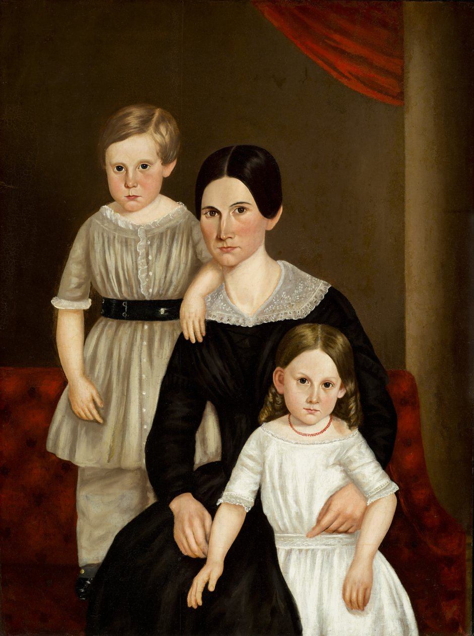 Családi csoport, 1840-es évek vége alkotó: American School