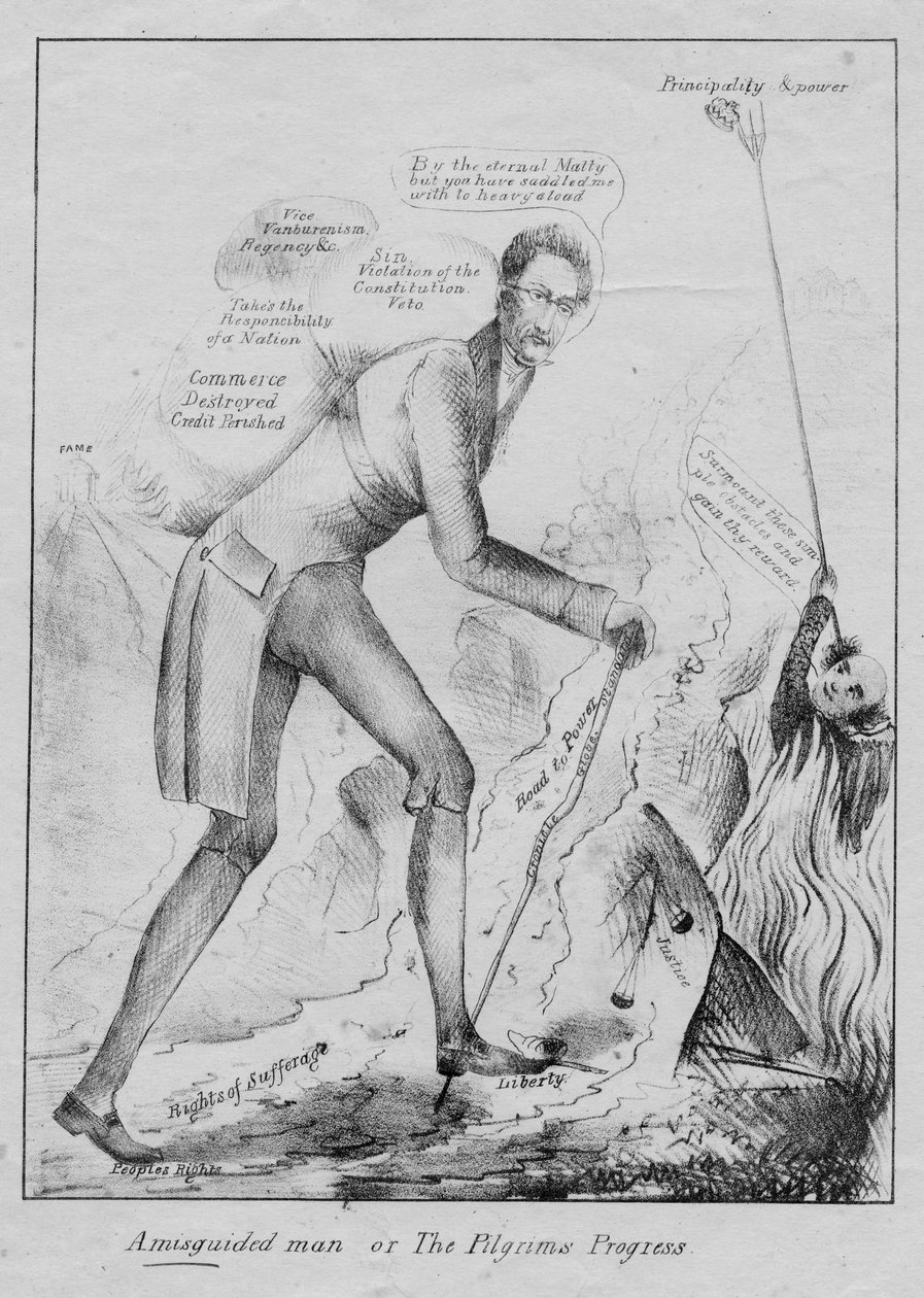 Egy félrevezetett ember, vagy: A zarándokok haladnak, 1832 körül alkotó: American School