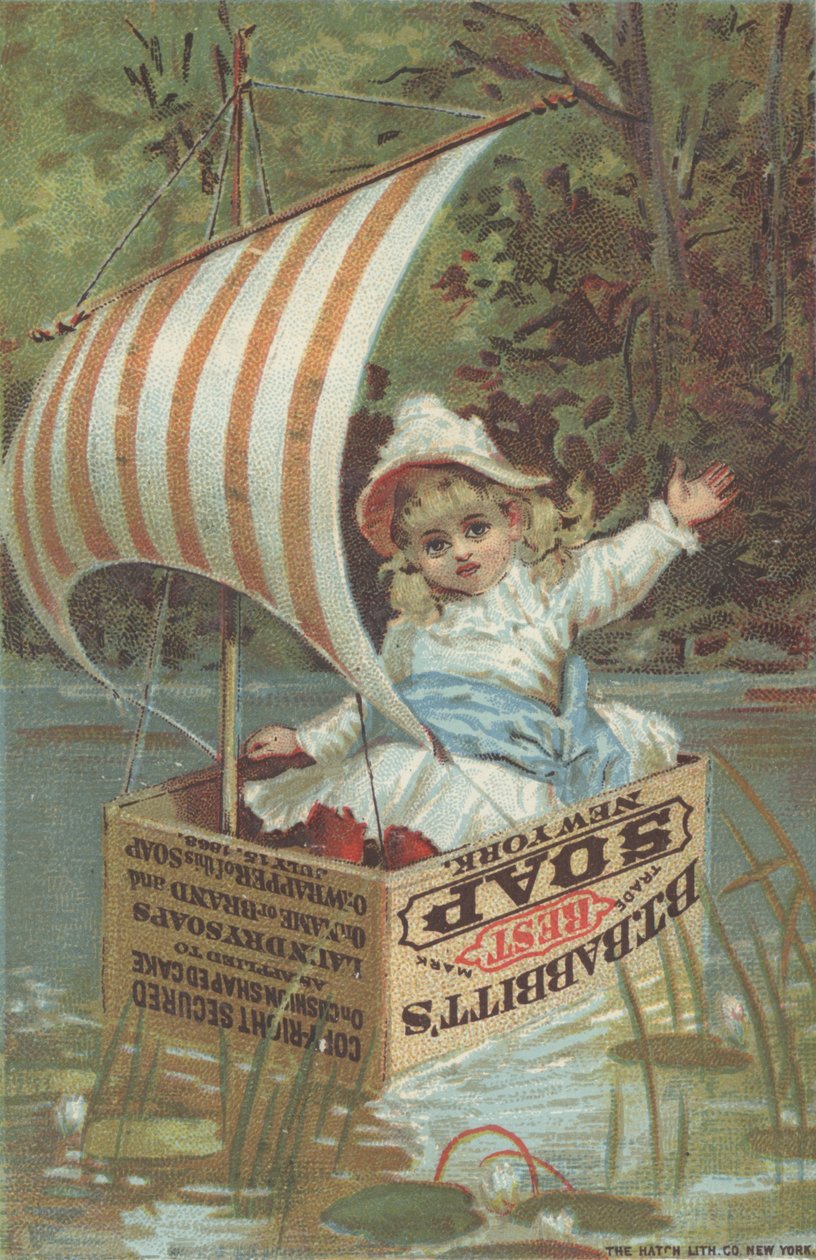A Babbitts Best Soap reklámja, 1880 körül alkotó: American School