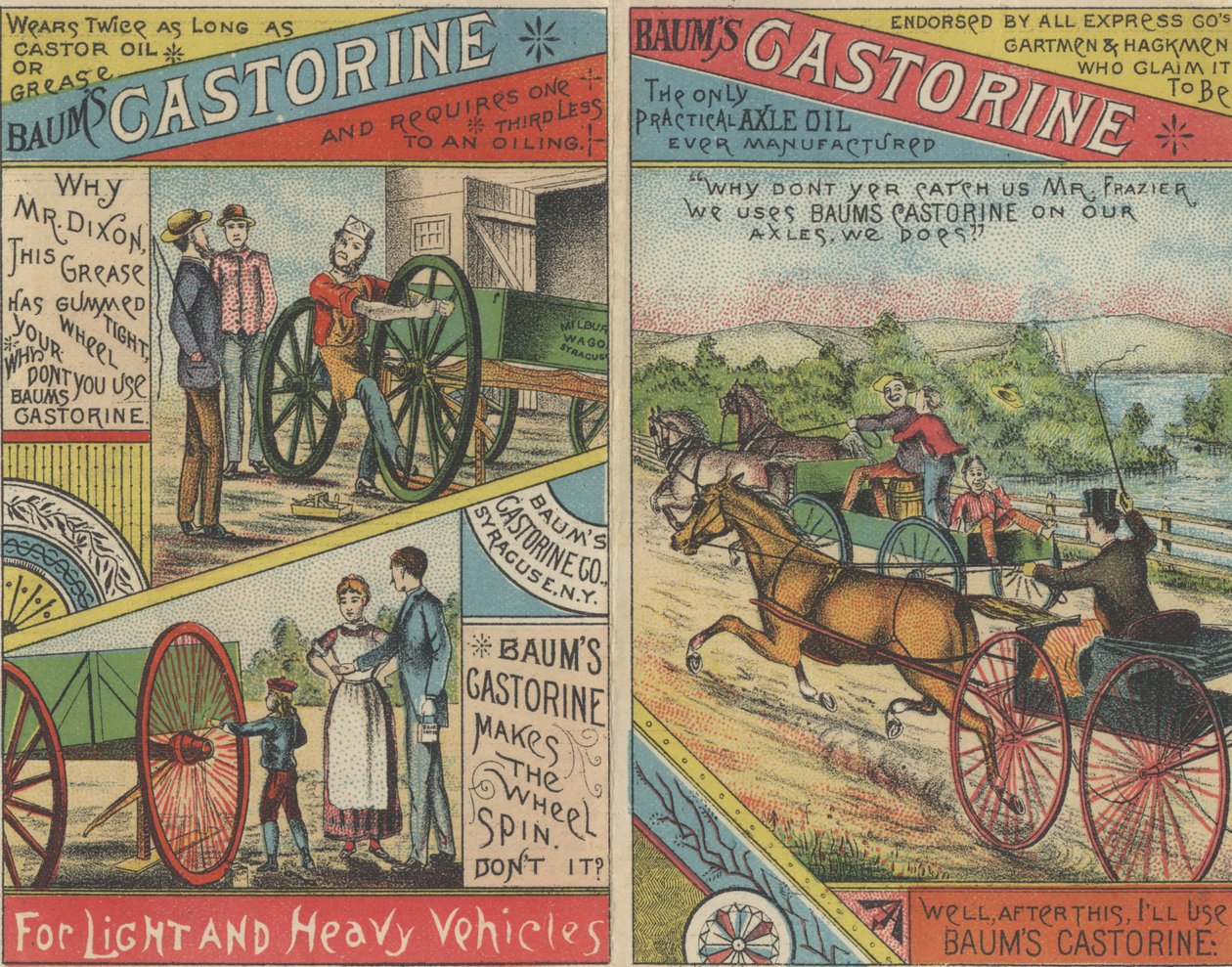 Baums Castorine hirdetése, 1884 alkotó: American School