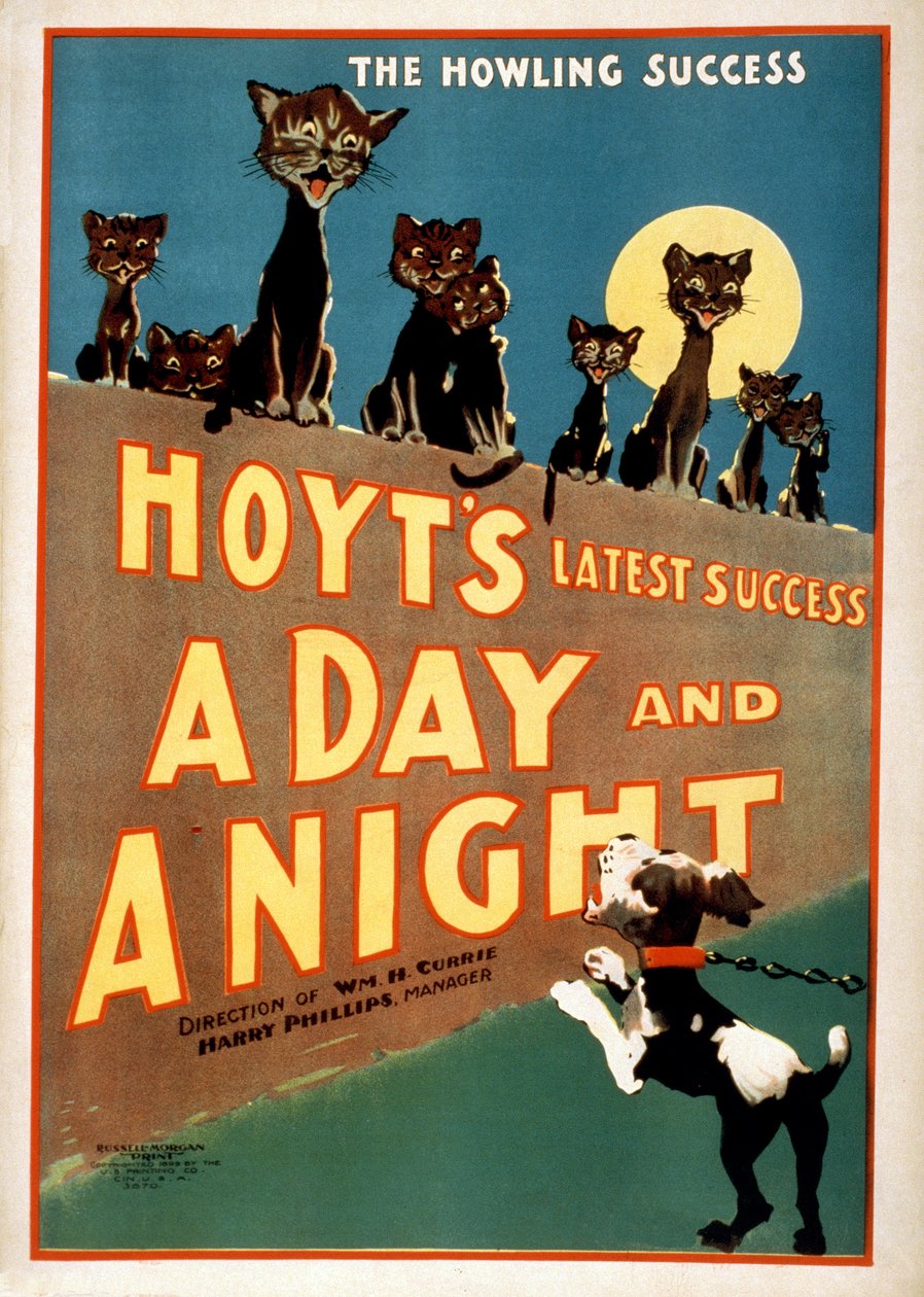 Charles Hoyts reklámja: A Day and a Night, pub.1899 alkotó: American School