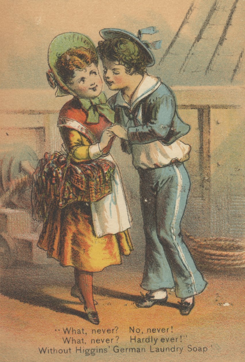 A Higgins német mosószappan hirdetése, 1880 körül alkotó: American School