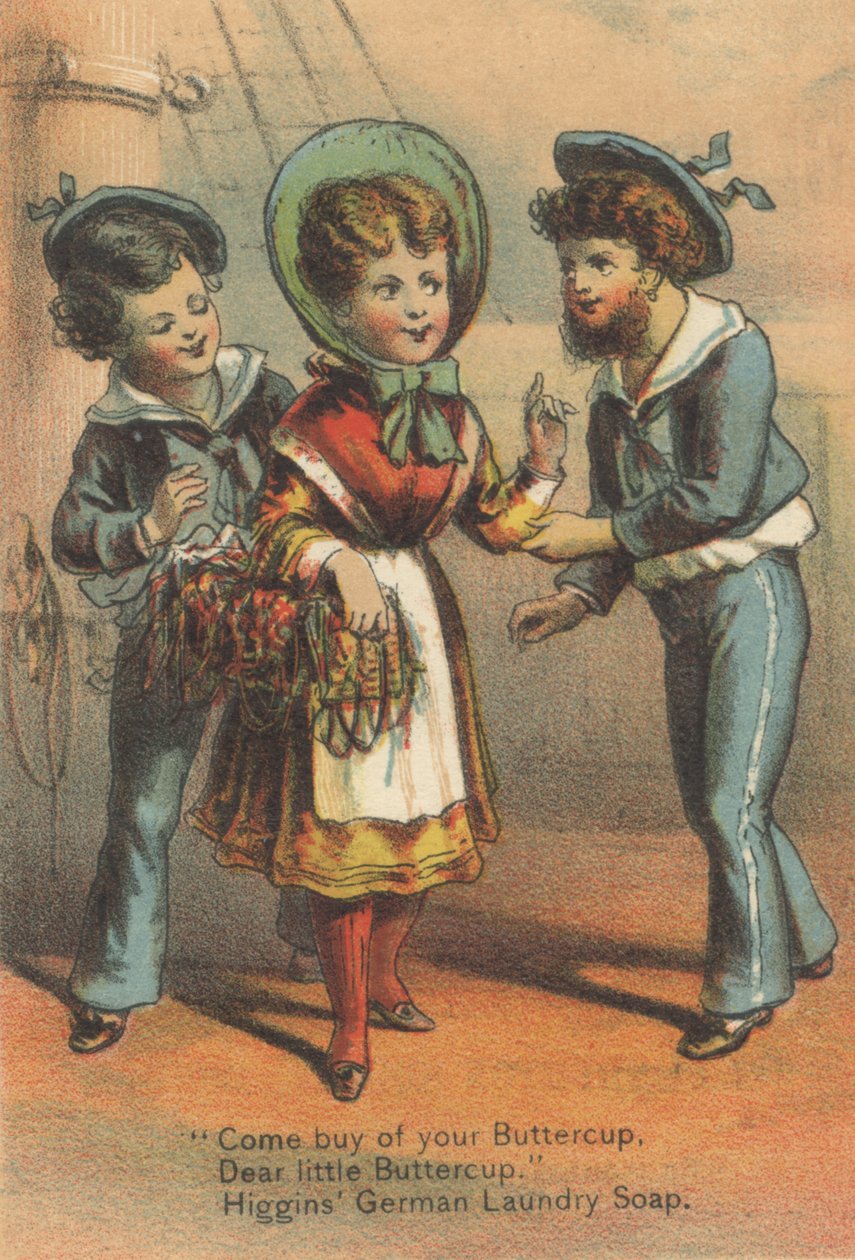 A Higgins német mosószappan hirdetése, 1880 körül alkotó: American School