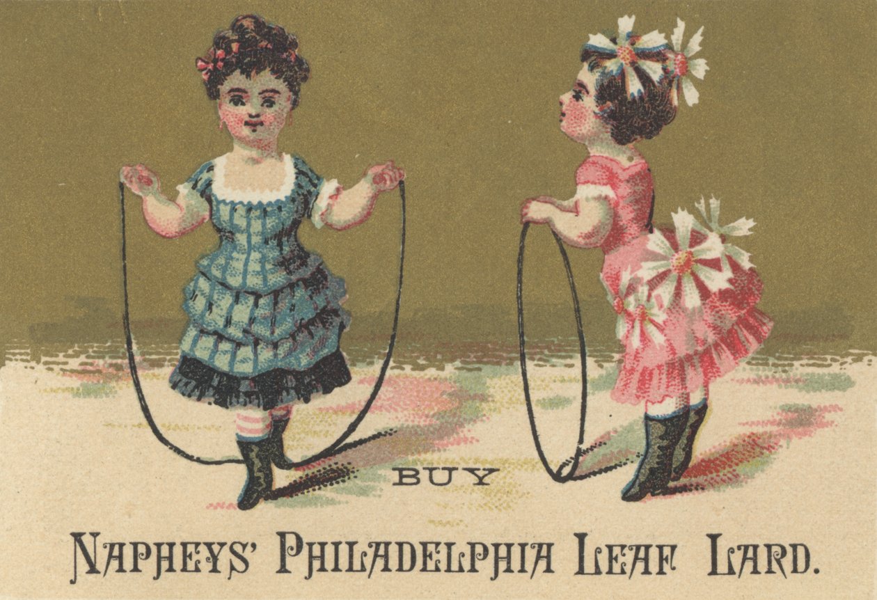 A Napheys Philadelphia Leaf Lard reklámja, 1880 körül alkotó: American School