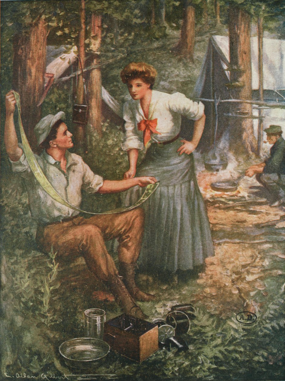 Celluloid film reklámja, 1901 alkotó: American School
