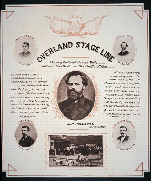 Az Overland Stage Line reklámja alkotó: American School
