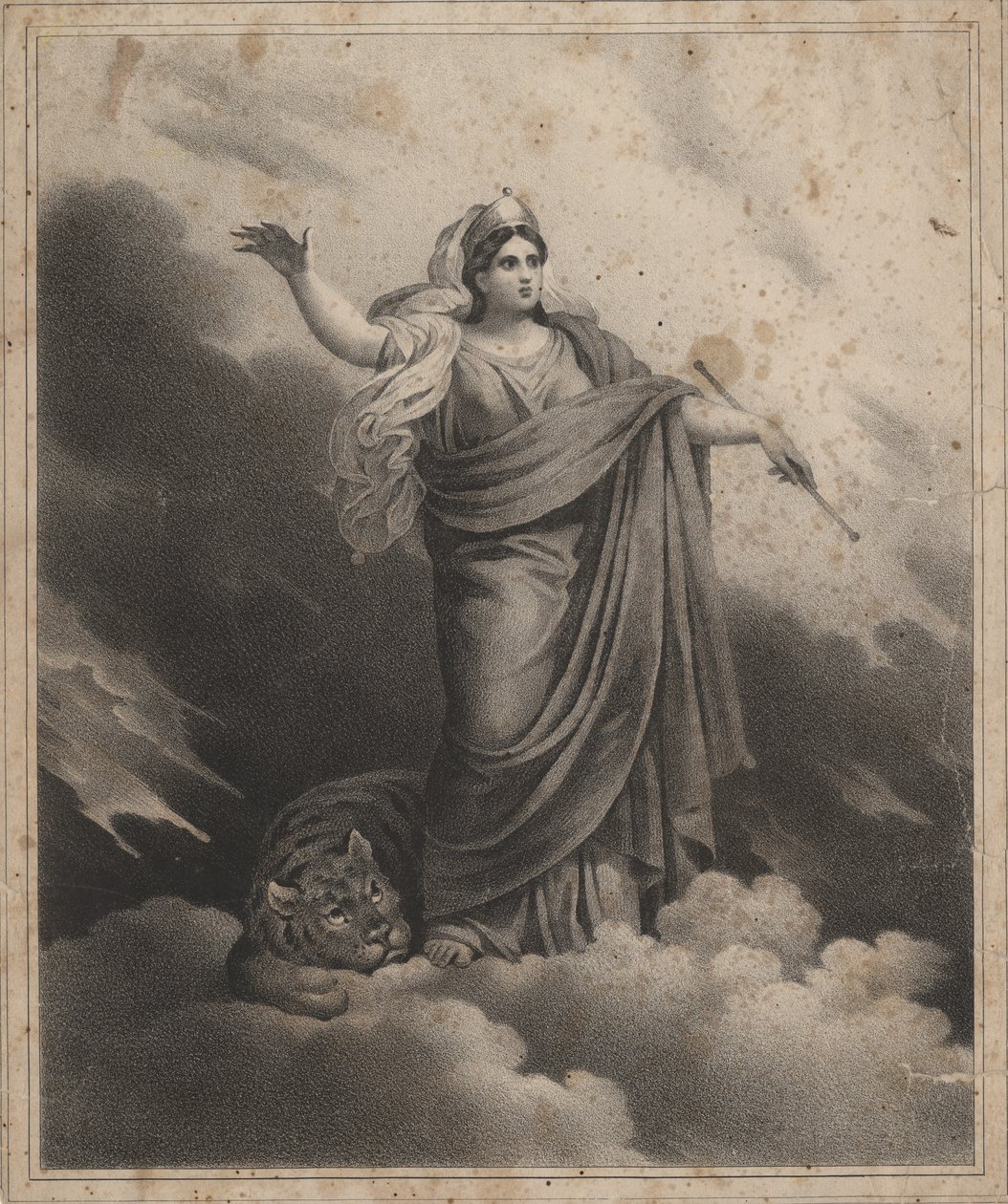 Allegorikus figura (litho) alkotó: American School