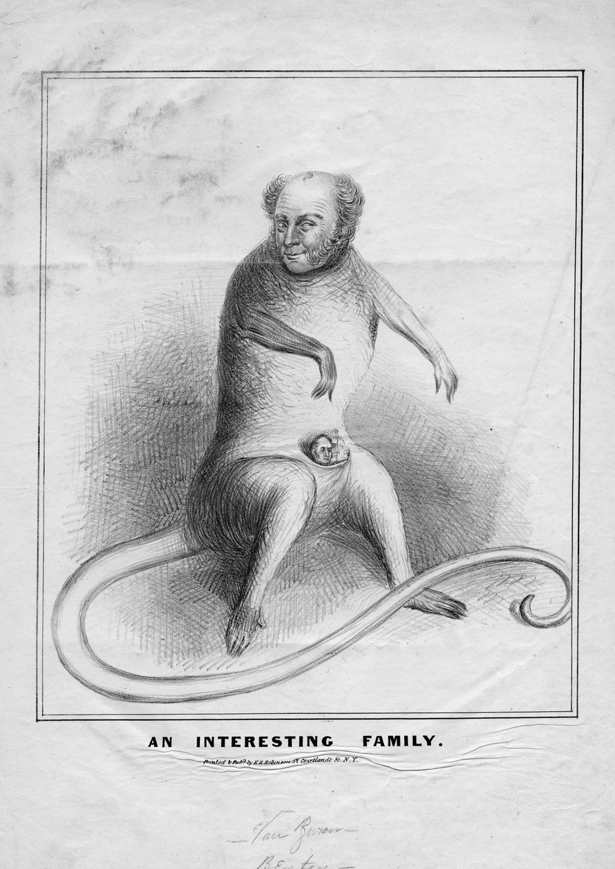 Egy érdekes család, kiadó: H R Robinson, New York, 1845 körül alkotó: American School