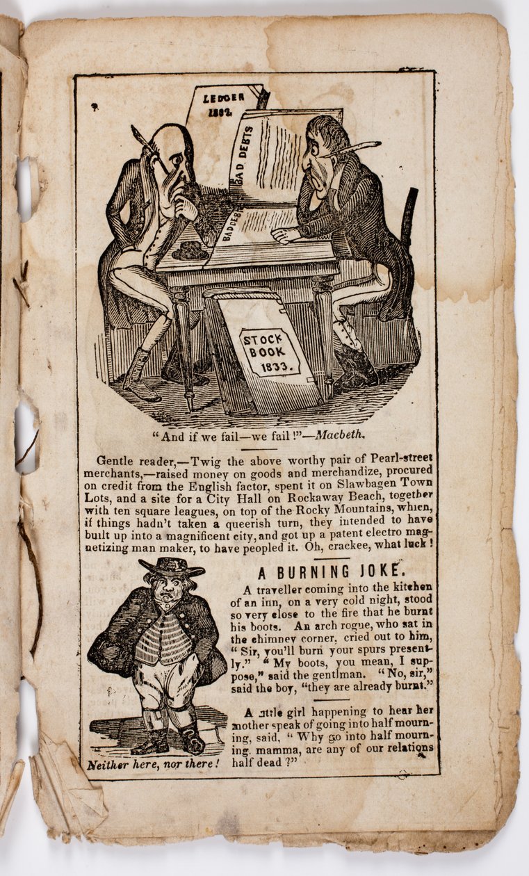 És ha elbukunk - kudarcot vallunk! Macbeth, 7. oldal Elton All-my-back című képregényéből, 1838 alkotó: American School