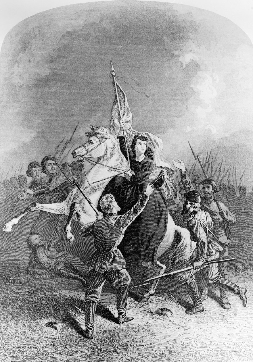 Annie Etheridge Hooks (1839-1913) illusztrációja: Női munka a polgárháborúban alkotó: American School