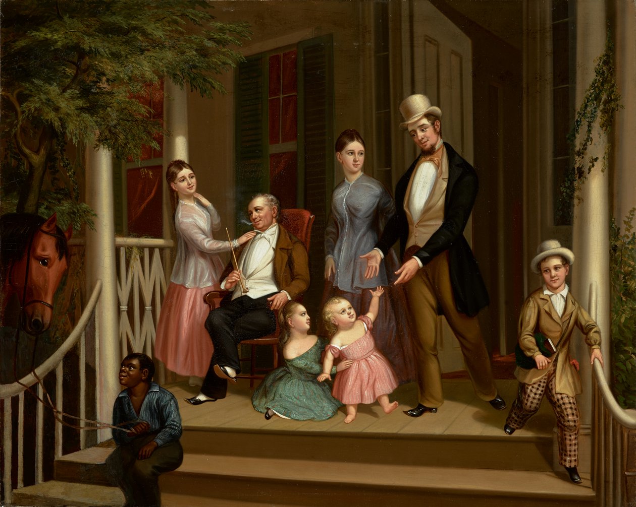 Ashe-Moses családi csoport, 1845 körül (olaj, vászon) alkotó: American School