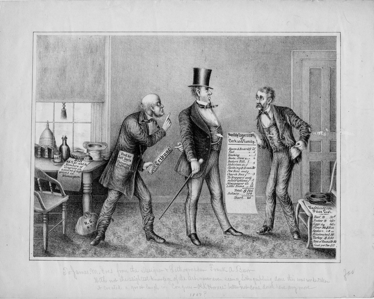 [Óvadék Jeffért. Davis], kiadó: Frank A Burr, Washington DC, c. 1867 alkotó: American School