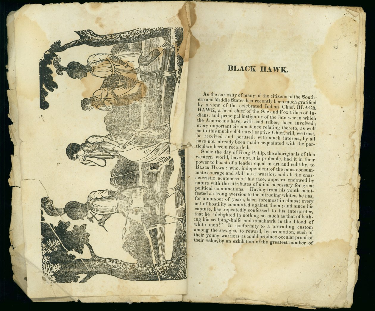 Black Hawk, A narratíva Mrs. Jane Lewis fogságáról és gondviselő szökéséről, 1834 alkotó: American School