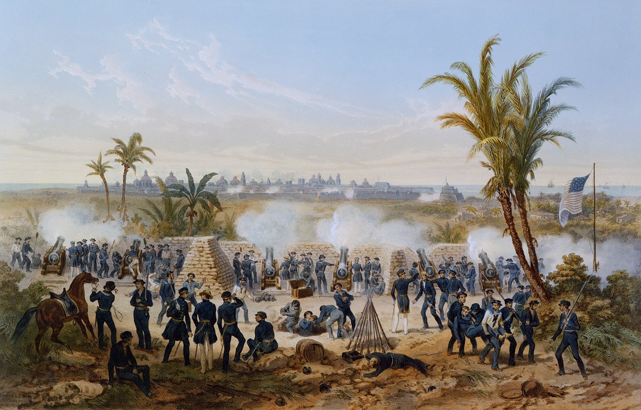 Veracruz bombázása, 1847. március alkotó: American School
