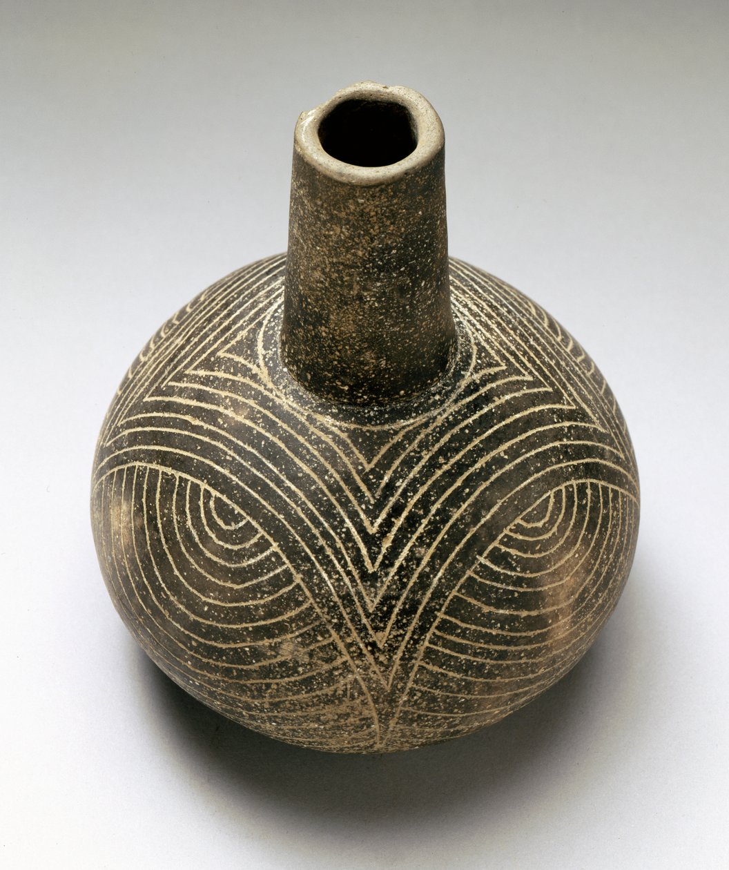 Palack Baily gravírozott, Caddoan, 1200-1500 (kerámia) alkotó: American School