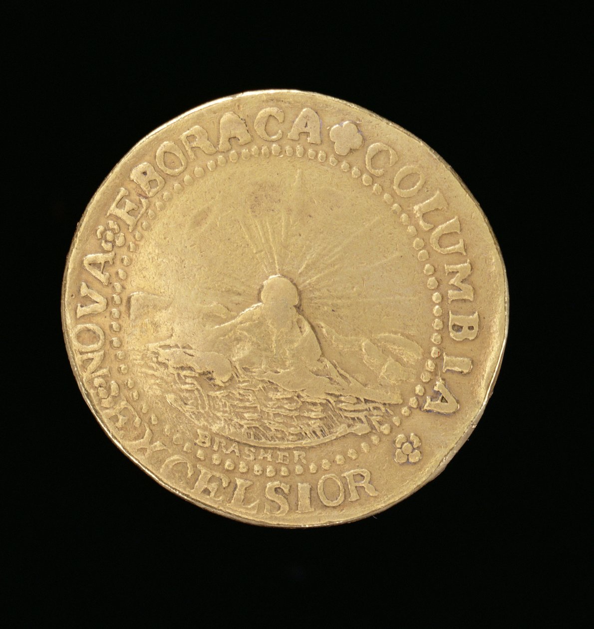 Brasher Doubloon, New York, 1787 (arany) (lásd még: 343637) alkotó: American School