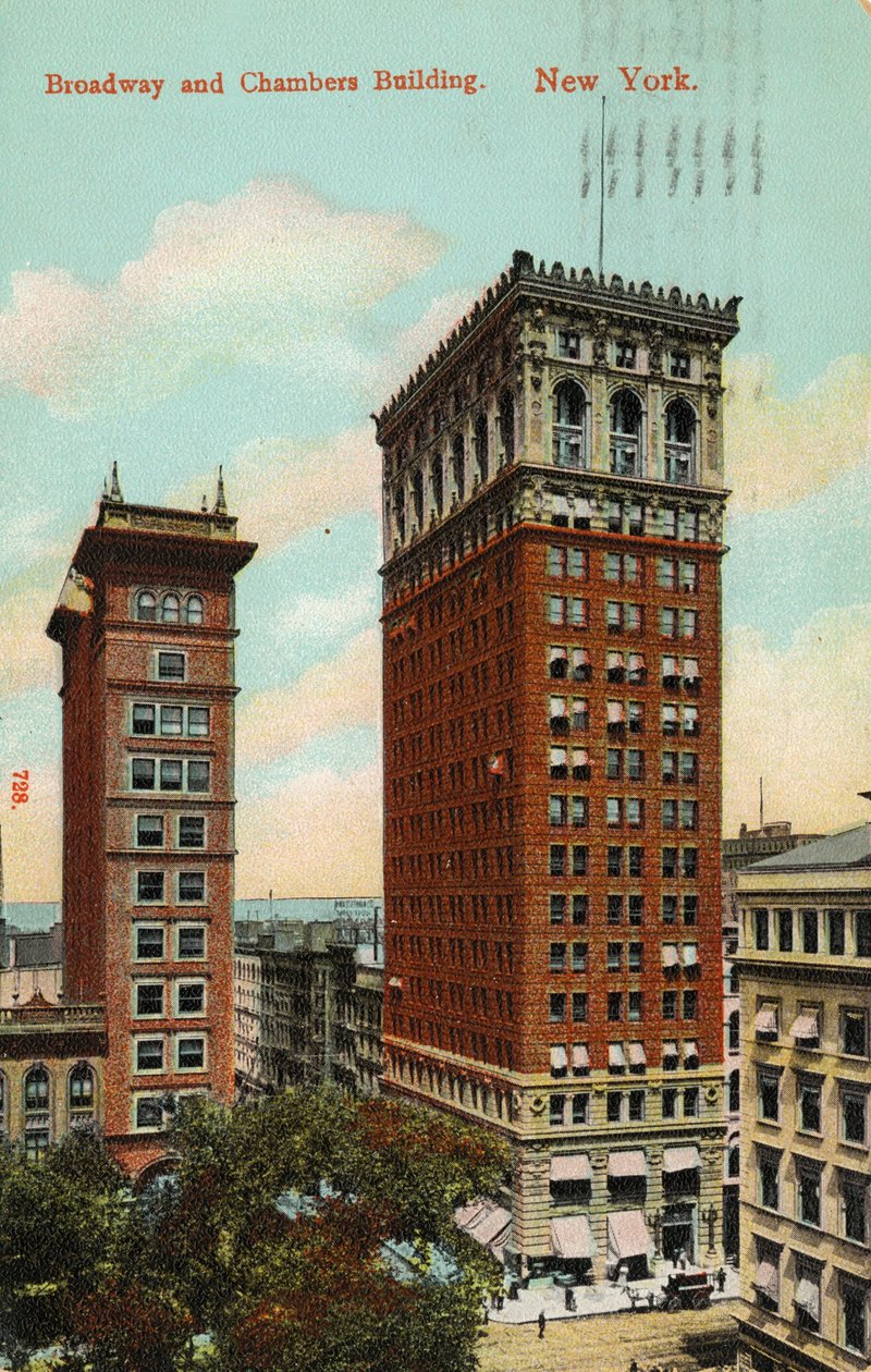 Broadway and Chambers Building, New York, 1900-2009 körül alkotó: American School