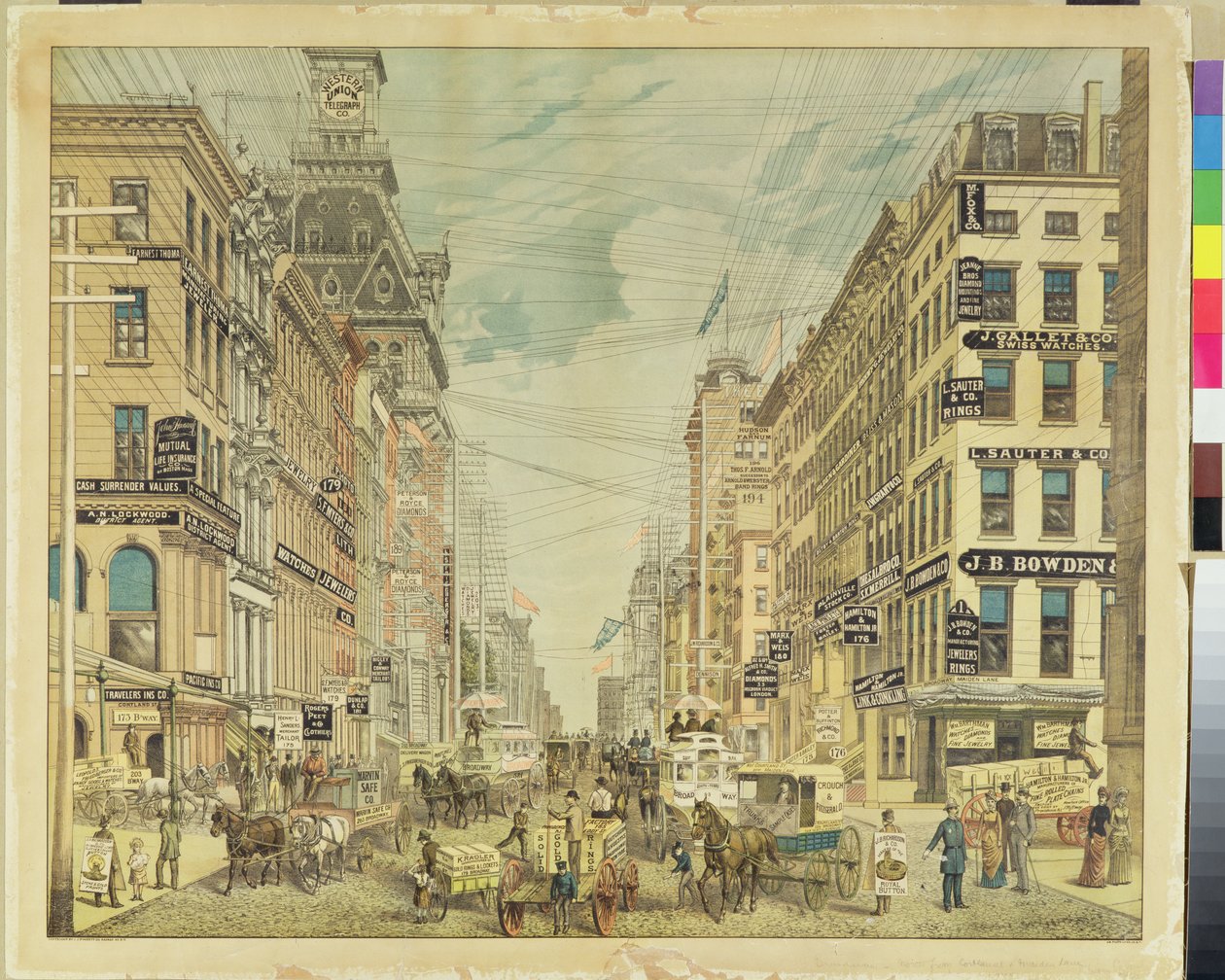 Broadway és Maiden Lane alkotó: American School