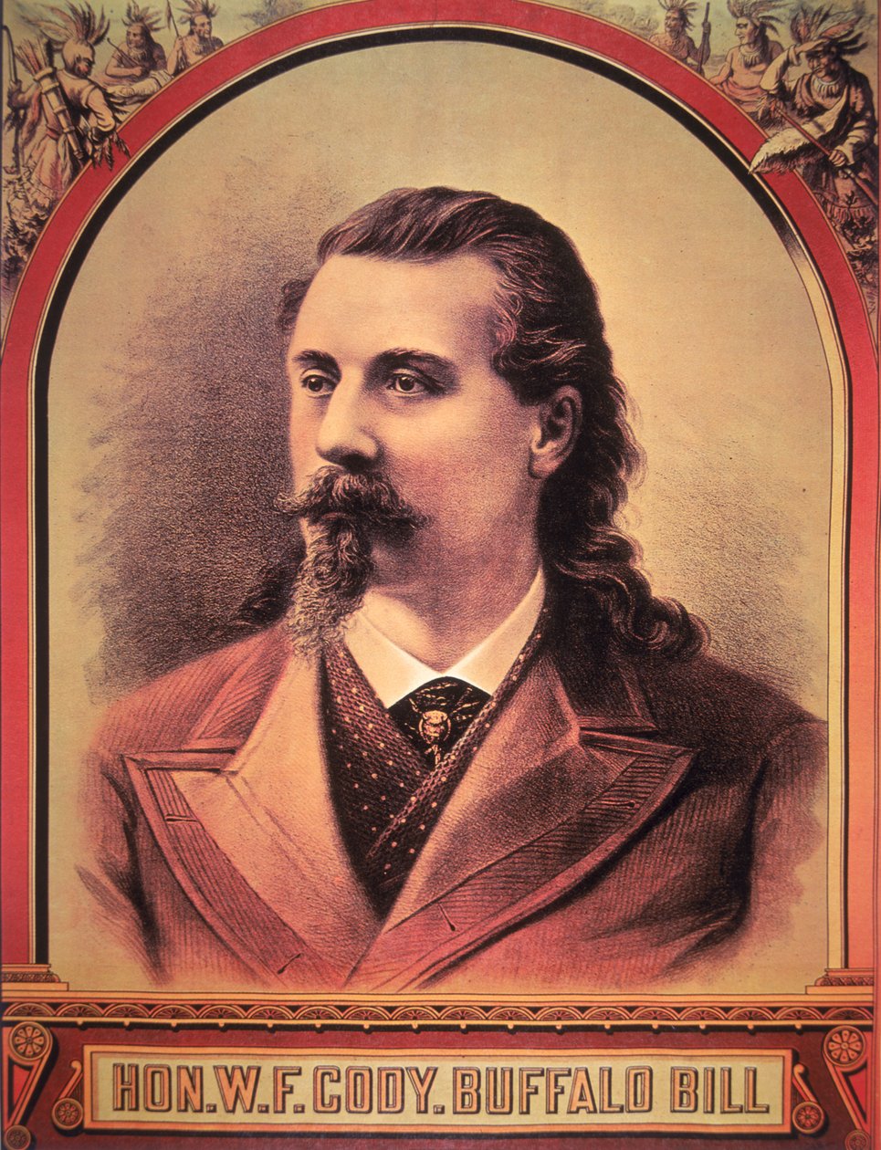 Buffalo Bill (1846-1917) 1886 (színes litó) alkotó: American School