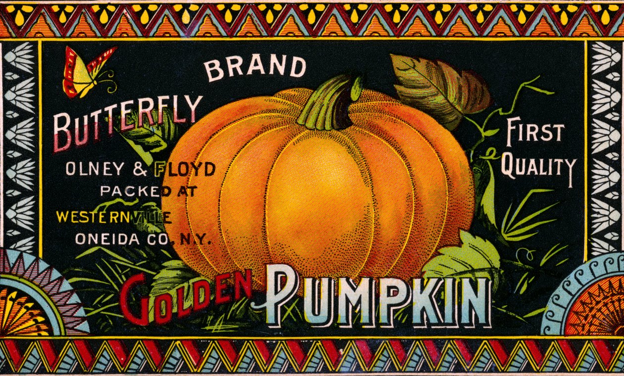 Butterfly Golden Pumpkin termékcímke alkotó: American School