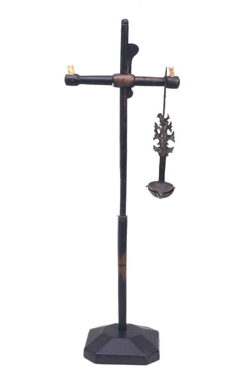 Gyertyatartó, c. 1710-1730 (juhar) alkotó: American School