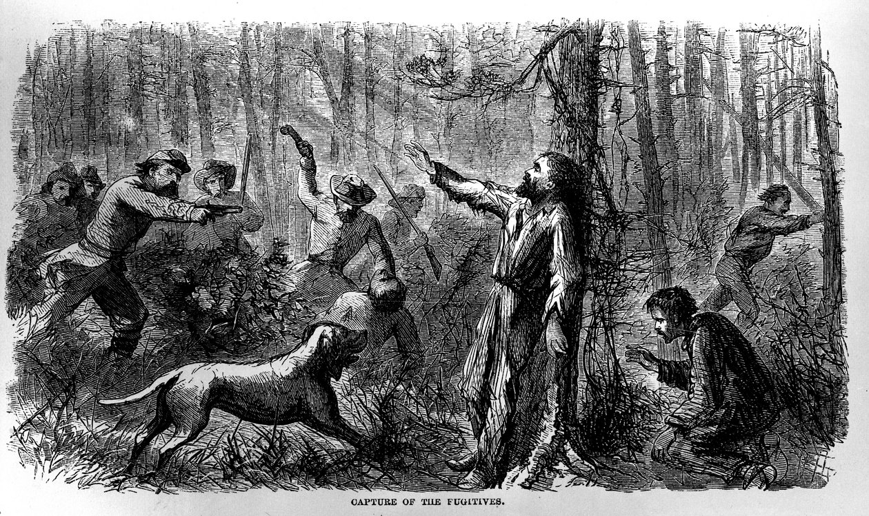 A szökevények elfogása a déli börtönéletből, Allen O. Abbott írta és 1865-ben jelent meg alkotó: American School