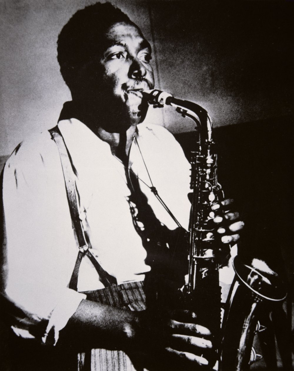 Charlie Parker (1920-55) (f/w fotó) alkotó: American School