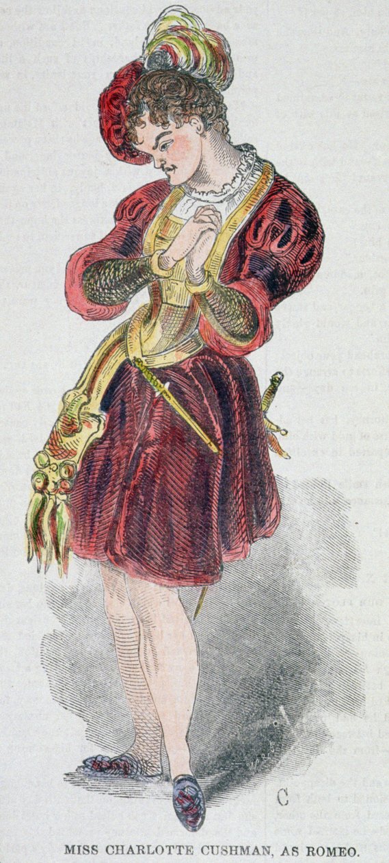 Charlotte Cushman (1816-76) Rómeó jelmezében, 1851 alkotó: American School