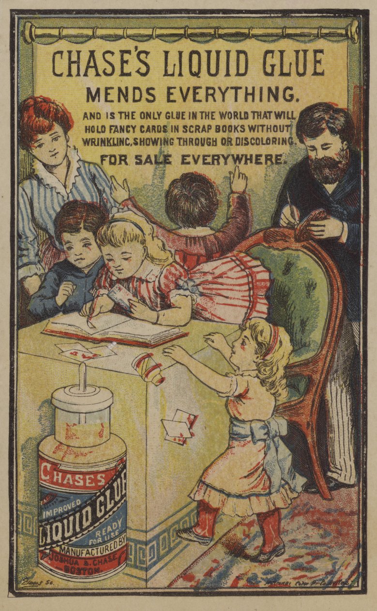 Chase folyékony ragasztó (chromolitho) alkotó: American School