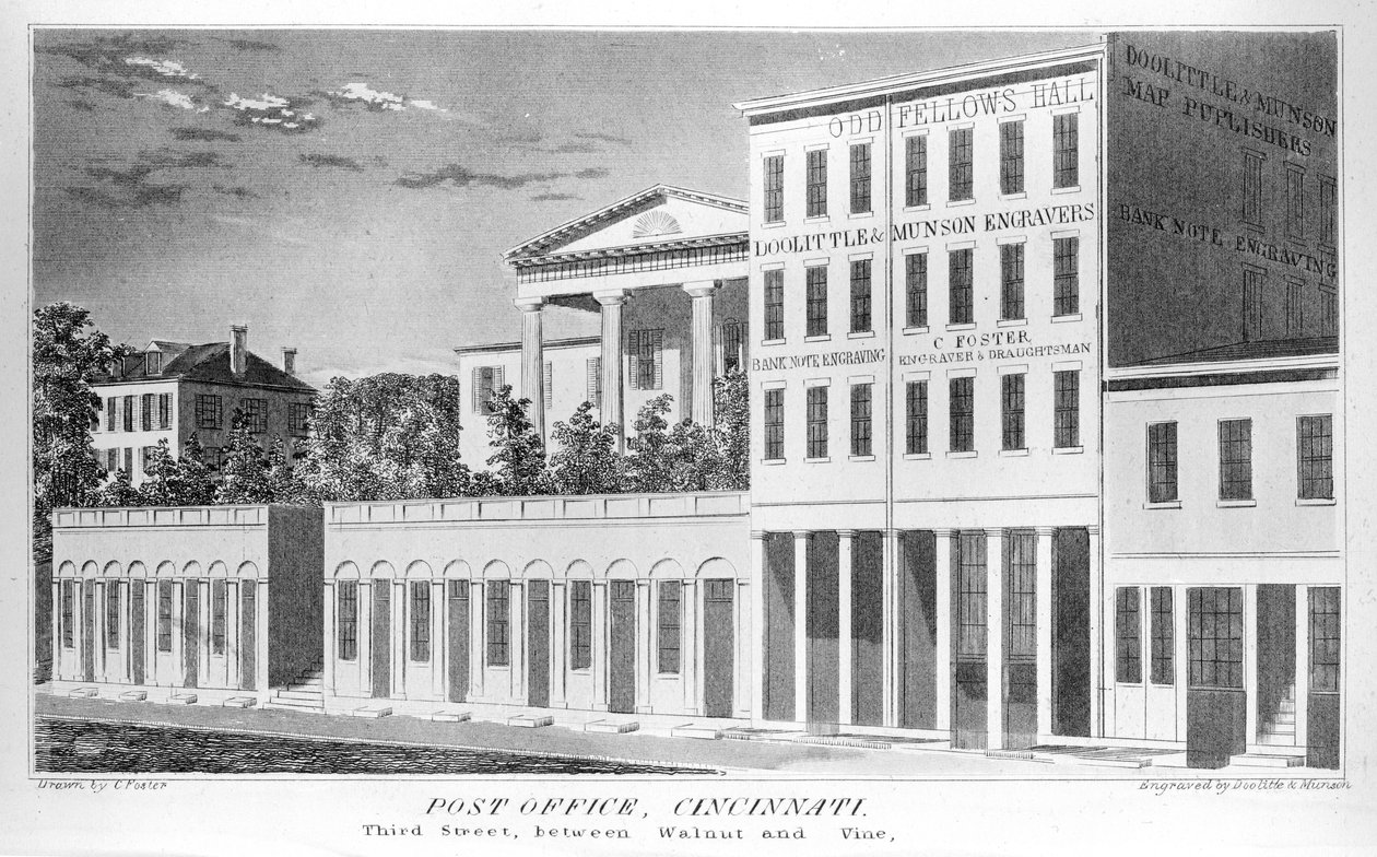 Cincinnati Postahivatal, Third Street, 1841 alkotó: American School