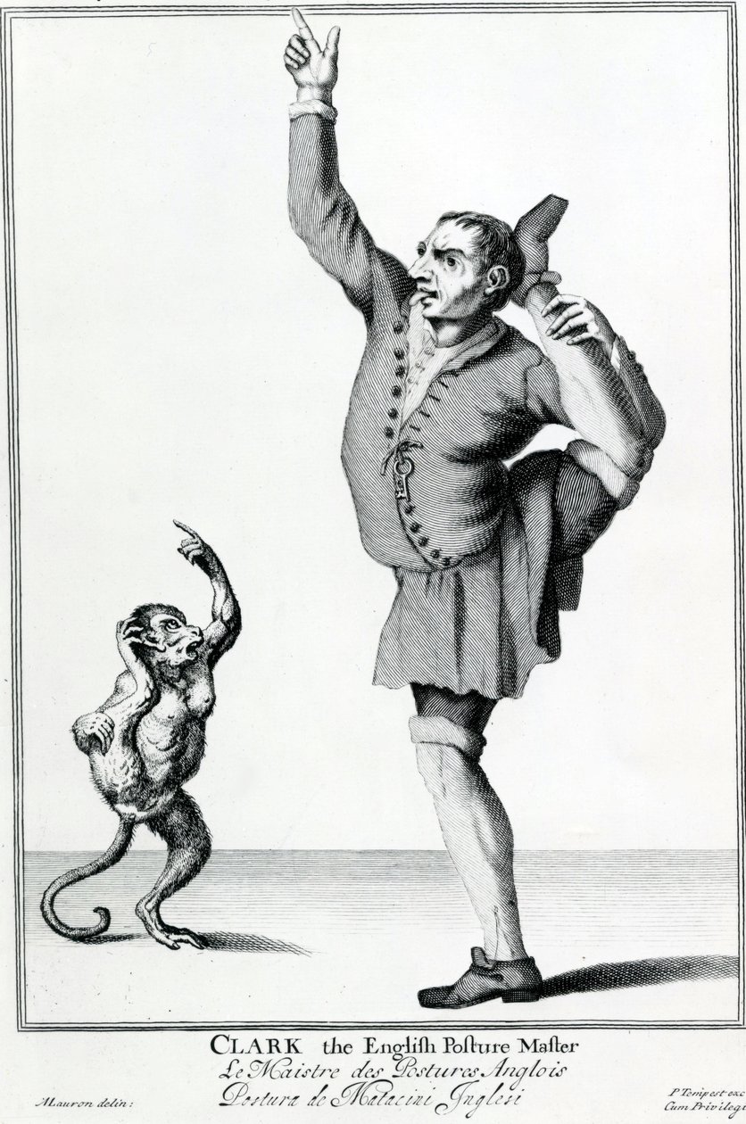 Clark, az angol testtartáskészítő, a The Cryes of the City of the London Drawne after the Life sorozatból, metszet Marcellus Laroon II után, kiadó: Pierce Tempest, 1688 alkotó: American School