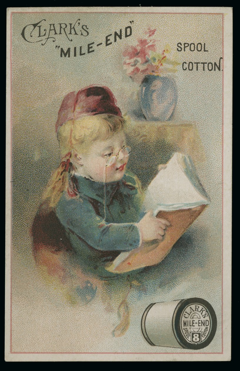 Clark Mile-End Spool Cotton Trade kártya alkotó: American School