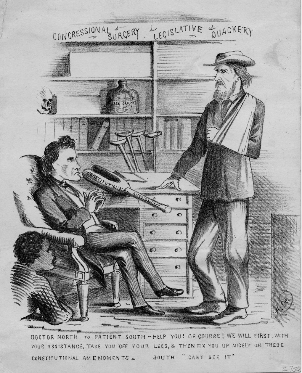 Kongresszusi sebészet: törvénykezési habozás, 1866 körül alkotó: American School