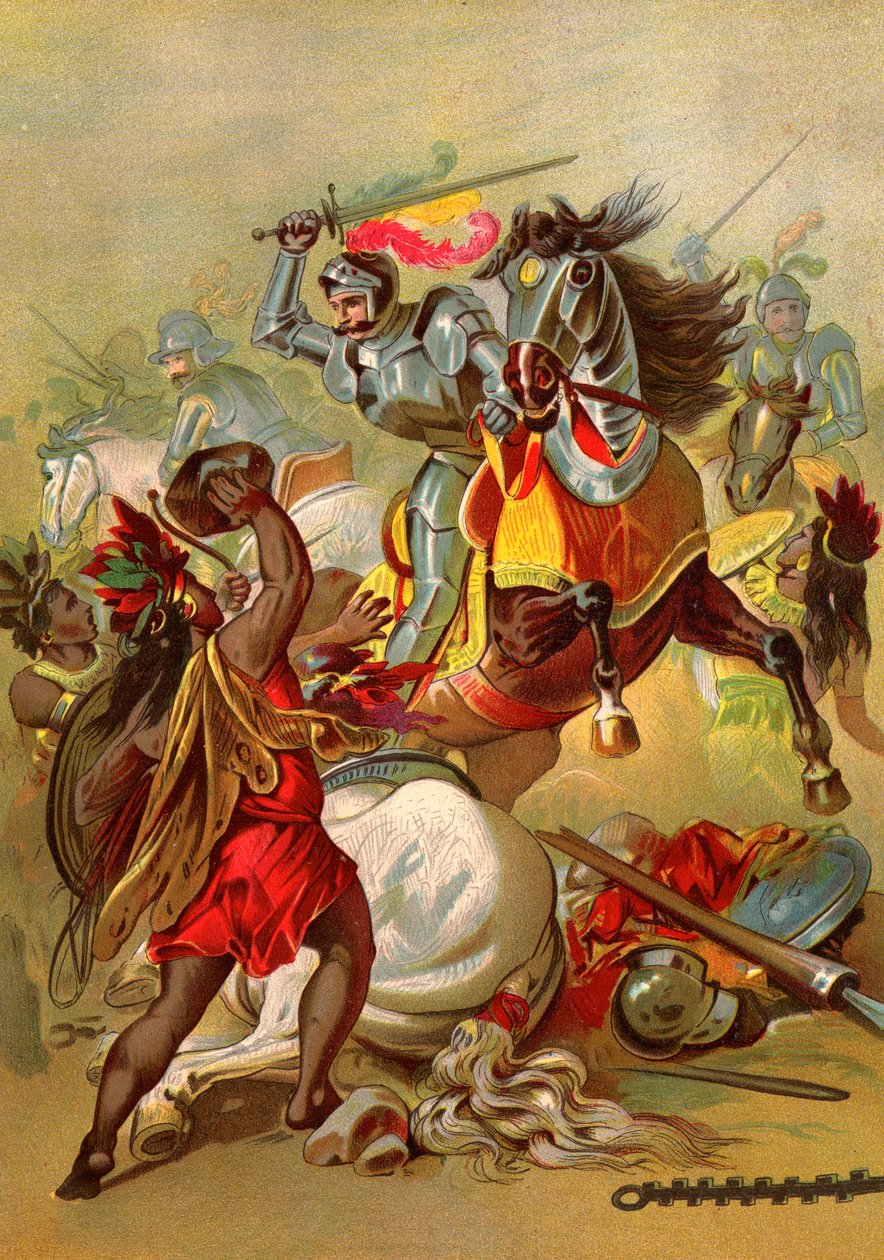 Cortes és Mexikó meghódítása alkotó: American School
