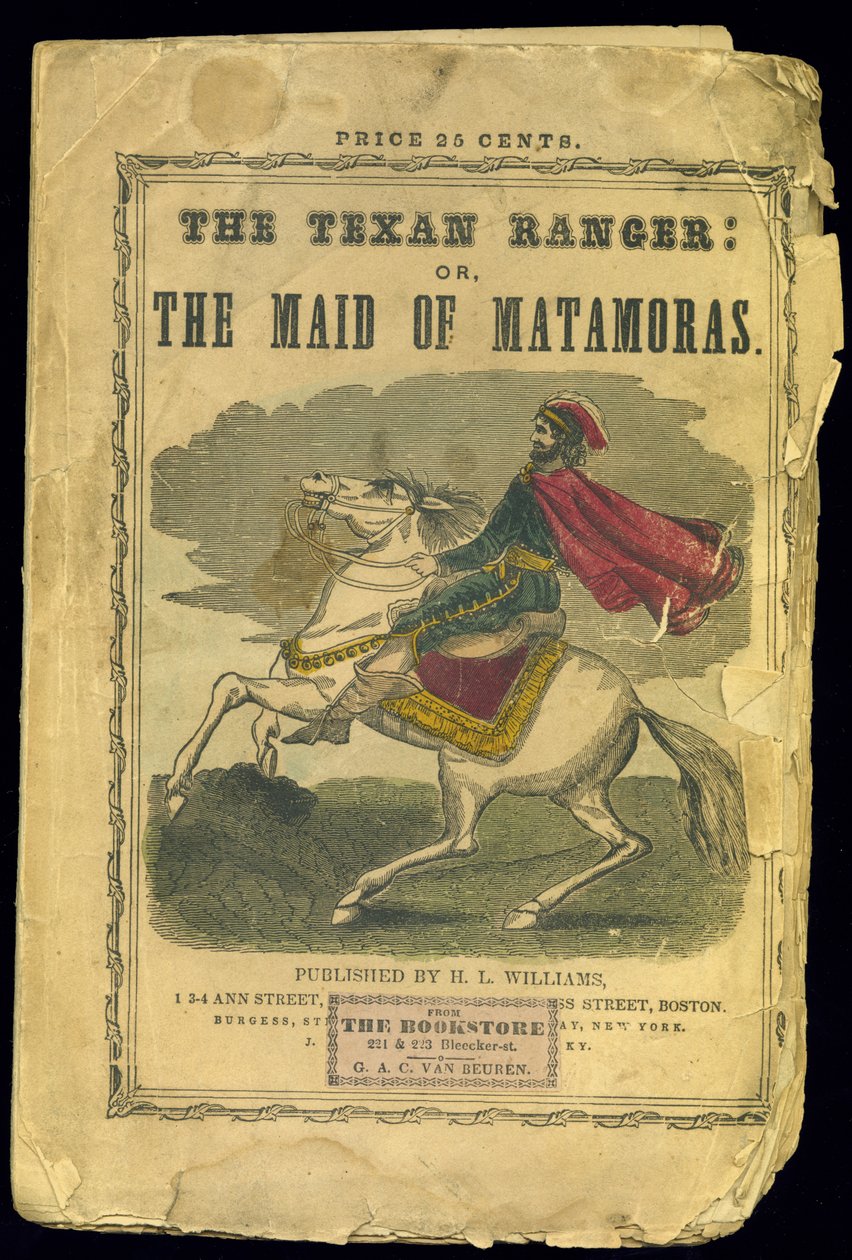 A Texan Ranger borítója: avagy Matamoras szobalánya a mexikói háború története, Joseph Holt Ingraham (1809-60) alkotó: American School