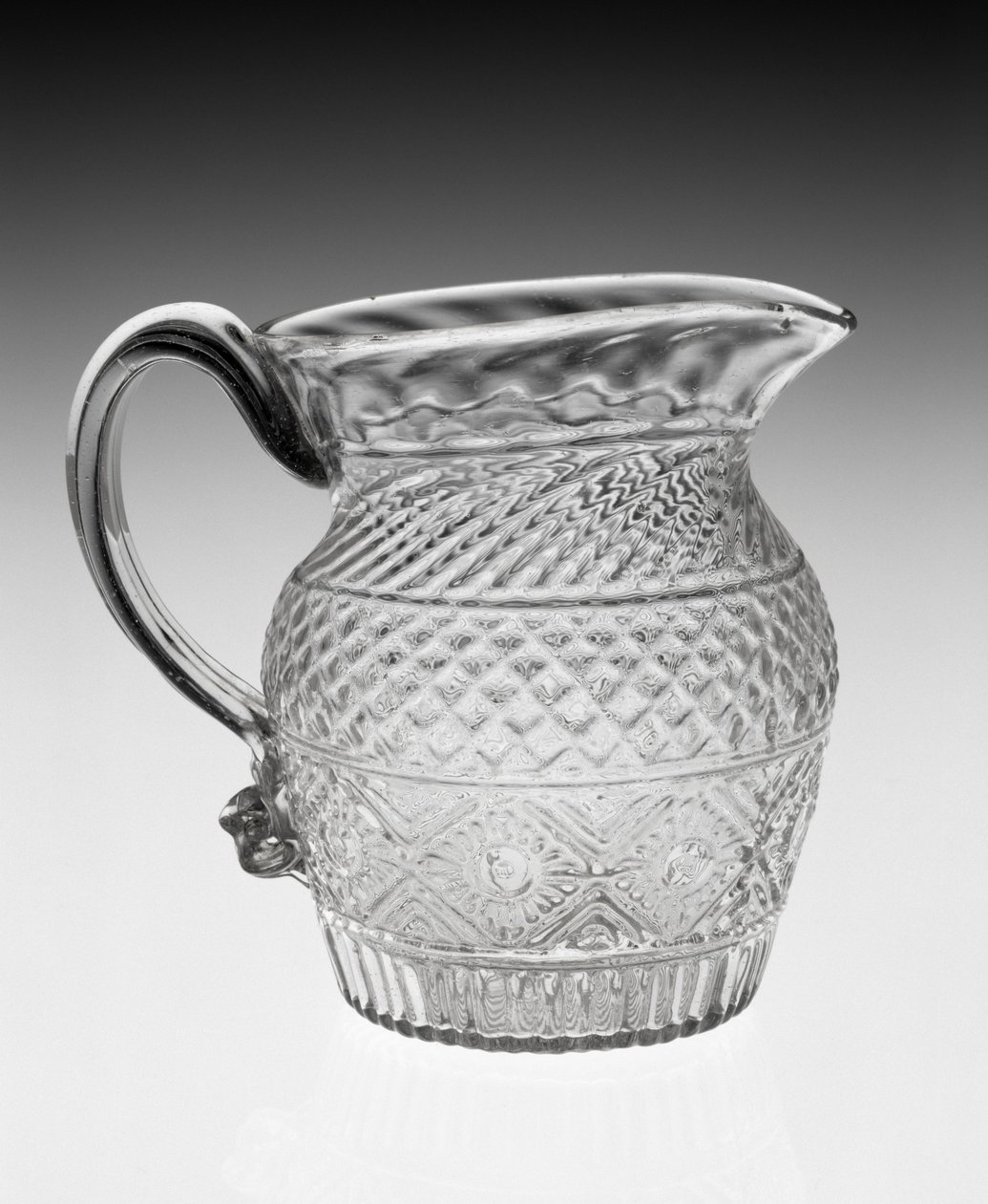 Krémes kancsó, c. 1820-1840 (ólomüveg) alkotó: American School