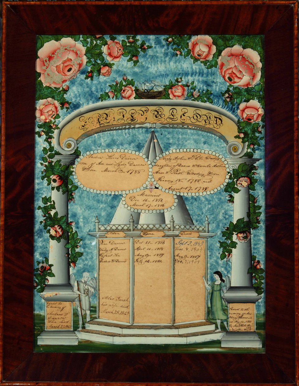 Darrow-Adkins-Wooding családi feljegyzés, 1825-32 alkotó: American School