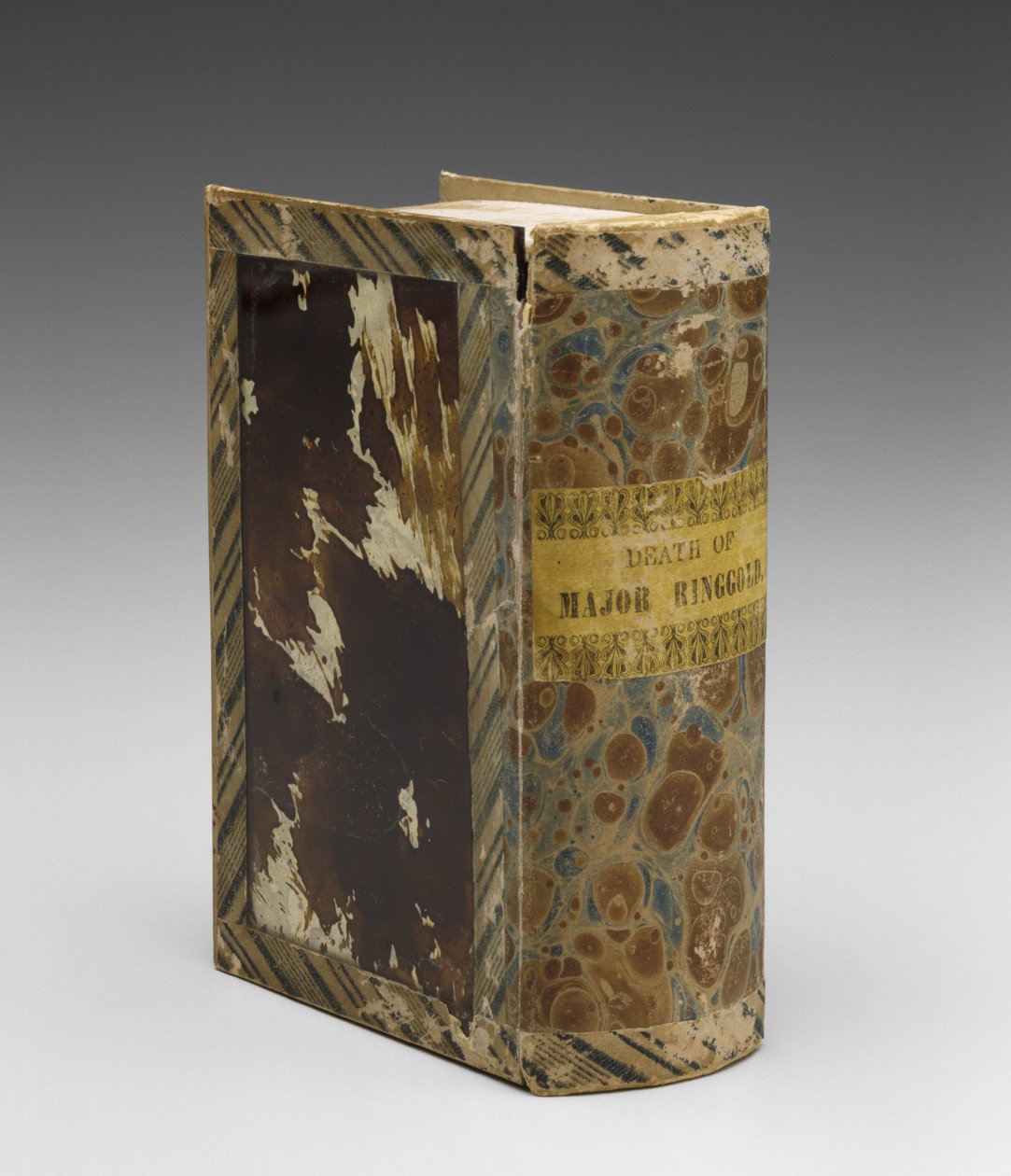 Ringgold őrnagy halála, kb. 1846-1848 (papír és verre-églomisé) alkotó: American School