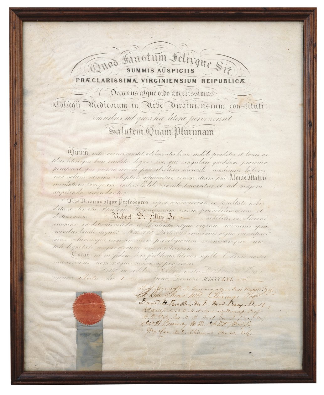 Robert S. Ellis Jr. diplomája. alkotó: American School