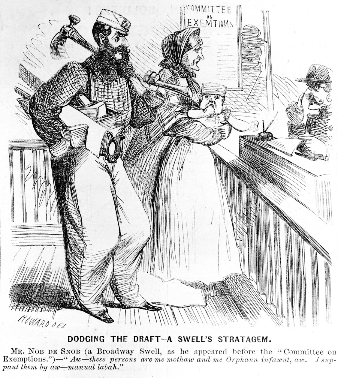 Kikerülni a vázlatot – Egy duzzadt stratégia, Frank Leslie Illustrated Newspaperéből, 1863. szeptember 19. alkotó: American School