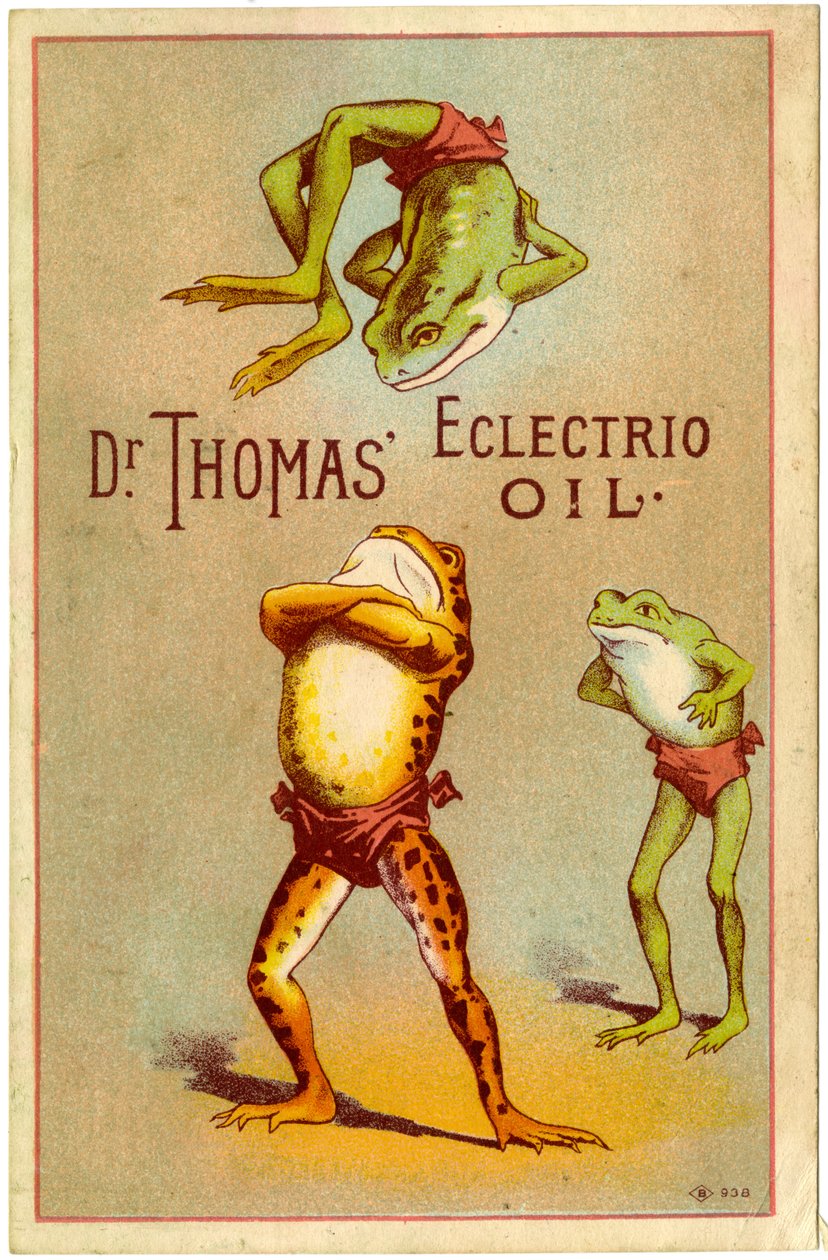 Dr. Thomas" Eclectric Oil! [kereskedelmi kártya], 1880-1910 alkotó: American School