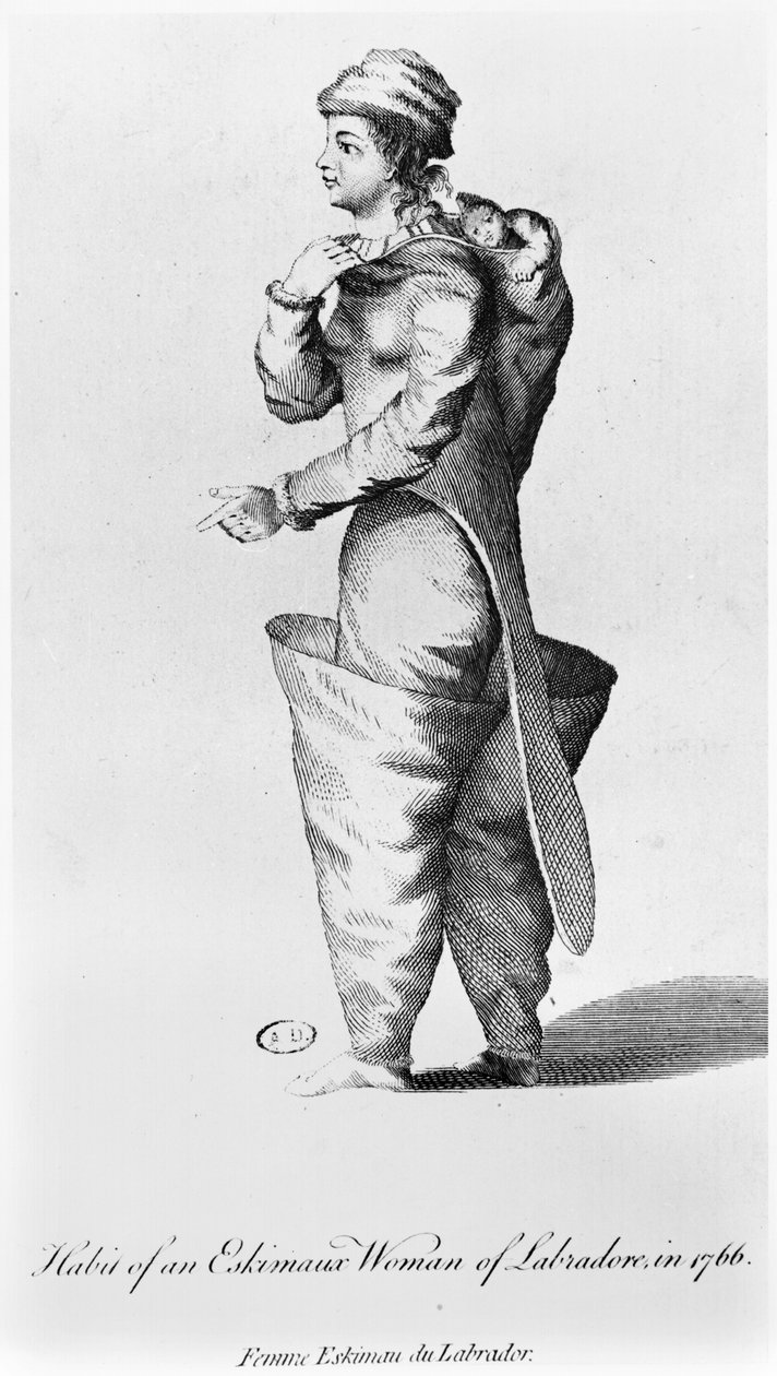 Ruha egy labradori Esquimaux nősténynek, 1766 alkotó: American School