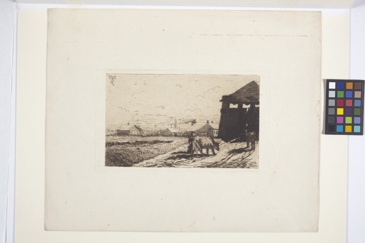 A város széle (tinta) alkotó: American School