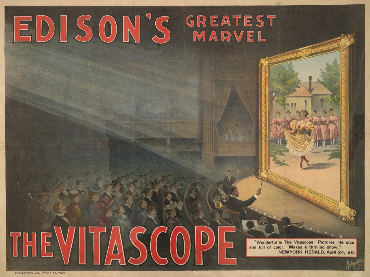 Edison legnagyobb csodája – A Vitascope, 1896 alkotó: American School