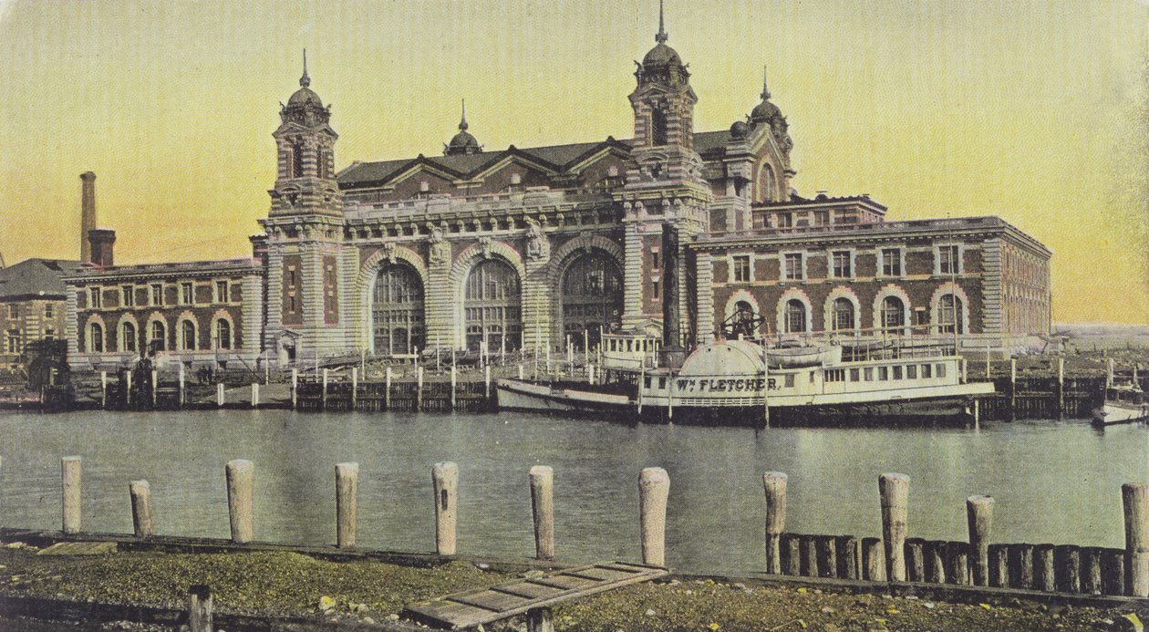 Ellis Island – Bevándorlási Depot, New York alkotó: American School
