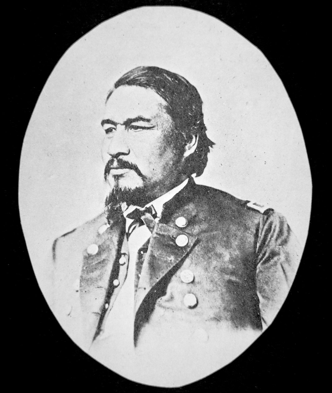Ely Samuel Parker (1828-95) Seneca vezető és indiai ügyek szövetségi biztosa (litho) alkotó: American School